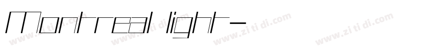 Montreal light字体转换